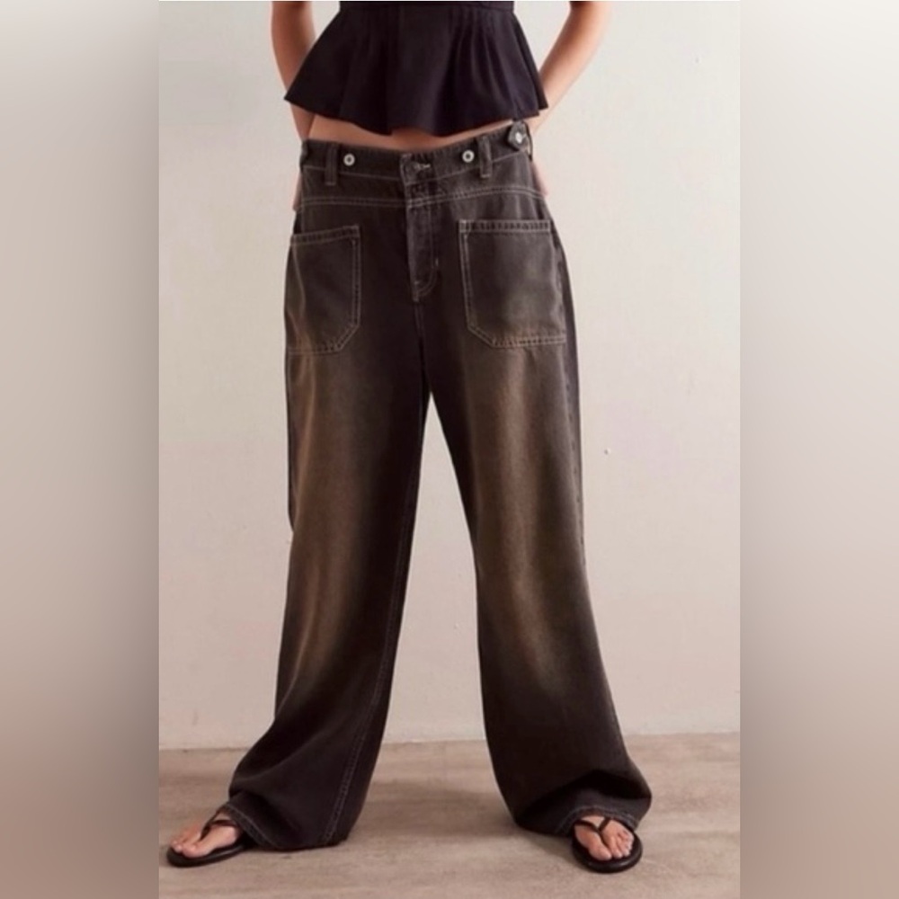 NWT FREE PEOPLE WE THE FREE PALMER CUFFED JEANS 🖤🖤